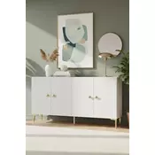 HANAH HOME Komoda Simple 150 White Gold