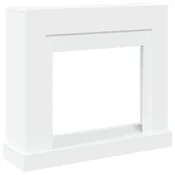 Vidaxl Okvir za kamin bela 100x30x87,5 cm inženirski les