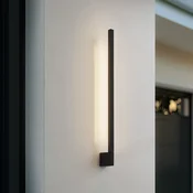 Lindby LED-stenna svetilka Neano, 80 cm, črna, kovina, IP54 - Sodobni - črno, belo - Aluminij