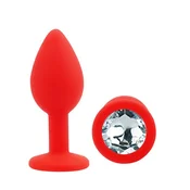 Diamond Silicone Butt Plug Small