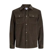 JACK & JONES Srajca JJEREGENT temno rjava