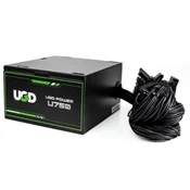 Ugd power u750w 12cm fan, 20+4pin, 4+4pin, 6xsata, 2xide, 4x6+2pin 80plus, black napajanje 750w