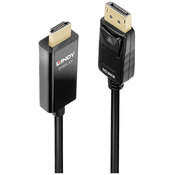 LINDY LINDY priključni kabel DisplayPort vtič\, HDMI-A vtič 1.00 m črna 40925 DisplayPort kabel, (20421189)