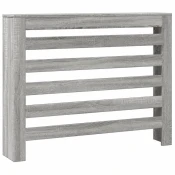 Vidaxl Pokrov za radiator siv sonoma 104x20x82 cm inženirski les
