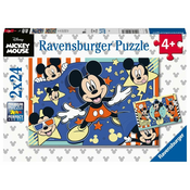 Ravensburger Puzzle Mickey Mouse: Posnemi film! 2x24 kosov