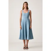 Marella obleka A-kroja denim MLSSAX