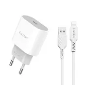 KUCNI PUNJAC ES-EU42 20W PD TIP-C NA LIGHTNING BIJELI