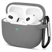 Silikonski ovitek Techsuit za Apple AirPods 3 - siv