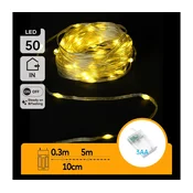 Aigostar - LED lanac 50xLED/3xAA 5,3m topla bela
