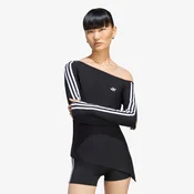 Majice adidas One Shoulder Asymmetric Long-Sleeve Top Black XS