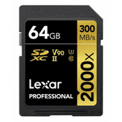 Lexar SDXC 64GB UHS-II V90 (R:300/W:260MB/s)