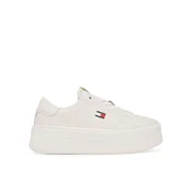Tommy Jeans Superge Tjw Script Cupsole Flatform EN0EN02961 Bela