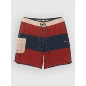 Salty Crew Session Blocked kopalne hlače washed red