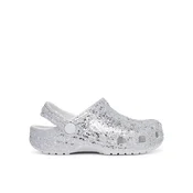Natikači Crocs Classic Dazzle Glitter Clog K 213915 Srebrna