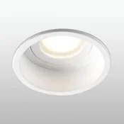 FARO BARCELONA Vgradni reflektor Hyde z enim žarilom, okrogel okvir, IP44, bel - Hodnik - Sodobni - Kovina