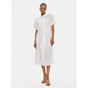 Tommy Hilfiger Srajčna obleka WW0WW41911 Bela Relaxed Fit