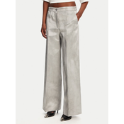 PINKO Hlače iz tkanine 104805 A2BP Siva Regular Fit