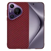 Trden TPU ovitek Techsuit Carbonite FiberShell za Huawei Pura 70 Pro - red