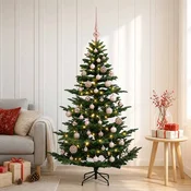 Umetna božična jelka z bučko 120 cm 150 LED Toplo bela