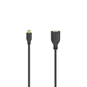 HAMA Flexi-Slim Micro-USB-OTG kabel, USB 2.0, 480 Mbit/s, 0,15 m