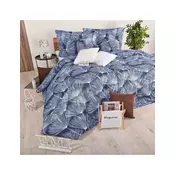 BOMBAŽNA POSTELJNINA ALVARO MODRA EMI, Standardni enojni posteljni komplet vključuje 1x 140x200 + 1x 70x90