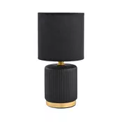 Zuma Line HS8720-BL - Stona lampa 1xE14/40W/230V crna/zlatna