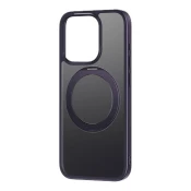 Maska Baseus maska sa stalkom SkyRing 360° za iPhone 14 Pro + kaljeno staklo i set za cišcenje (ljubicasta)