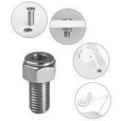 ACTIVESHOP Držalo za cevno svetilko inox