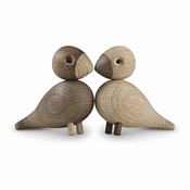 Black Friday sale Komplet 2 kipcev iz masivnega hrasta Kay Bojesen Denmark Lovebirds