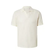 DAN FOX APPAREL Majica Hennes  bež / bela