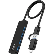 USB-C HUB ADAPTER 4v1 4x USB 3.0 SPLITTER PRIKLJUČEK ADAPTER