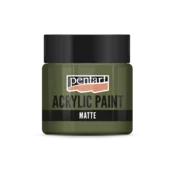 Akrilna barva mat - 50 ml - kaki