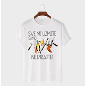 MAFIMI Majica Sve mi uzmite samo alat ne dirajte, Bela