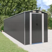 Vrtna lopa antracitna 192x855x223 cm pocinkano jeklo