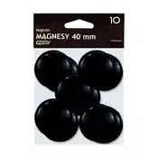 GRAND 40 mm crni magneti za ploču, pakiranje od 10 komada, 130-1700