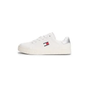 Tommy Jeans Nizke superge Essential ecru/srebrna