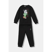 Otroška trenirka adidas črna barva, JY3471