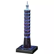 Ravensburger 3D puzzle (slagalice) Finansijski centar Taipei 101 nocno izdanje RA11149