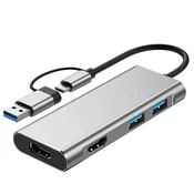 INF USB 3.0 & Type-C do dvojnega HDMI 1080P priklopne postaje, (5000129862)