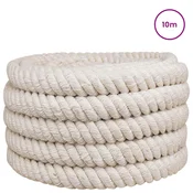 vidaXL Vrv iz jute 36 Bela 100% Tossa jute
