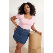 Trendyol Curve Ženska bluza Tbbss26Af00105, Roze