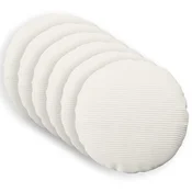 vidaXL Prevleka za blazino 6 pcs HEERLEN Krem O 60 cm korduroy