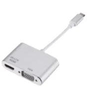 Adapter Stars Solutions USB-C na HDMI/VGA sivi