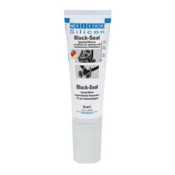 WEICON Silikonsko lepilo 85 ml, fleksibilno, črno visokotemperaturno tesnilno sredstvo za gumo in kovino