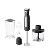 Guzzini Sous Chef Stabmixer mit Zubehör, grau