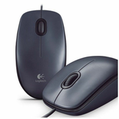 LOGITECH M90 Wired Optical Mouse/ USB/ Gray