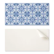 shumee Paket PVC ploščic s simetričnim cvetličnim vzorcem za kuhinjo ali kopalnico 10x40x20 cm