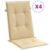 Vidaxl Blazina za stol 4 kosi melanž bež 120x50x4 cm blago