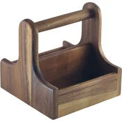GENWARE Stojalo za jedilni pribor/začimbe, leseno, 150 mm, o: 150 mm
