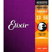 Set strun za akustično kitaro Nanoweb Medium Phosphor Elixir (.013 - .056)